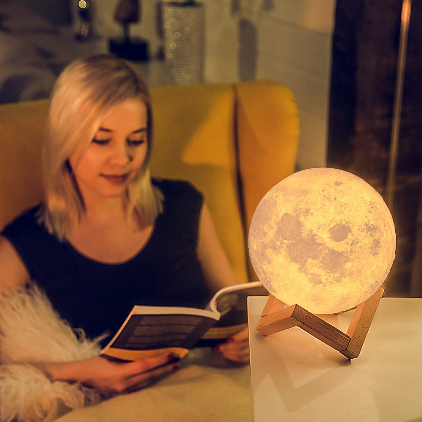 Moon lamp 7 Multi Colors Changing Touch Sensor for Adult and Kids