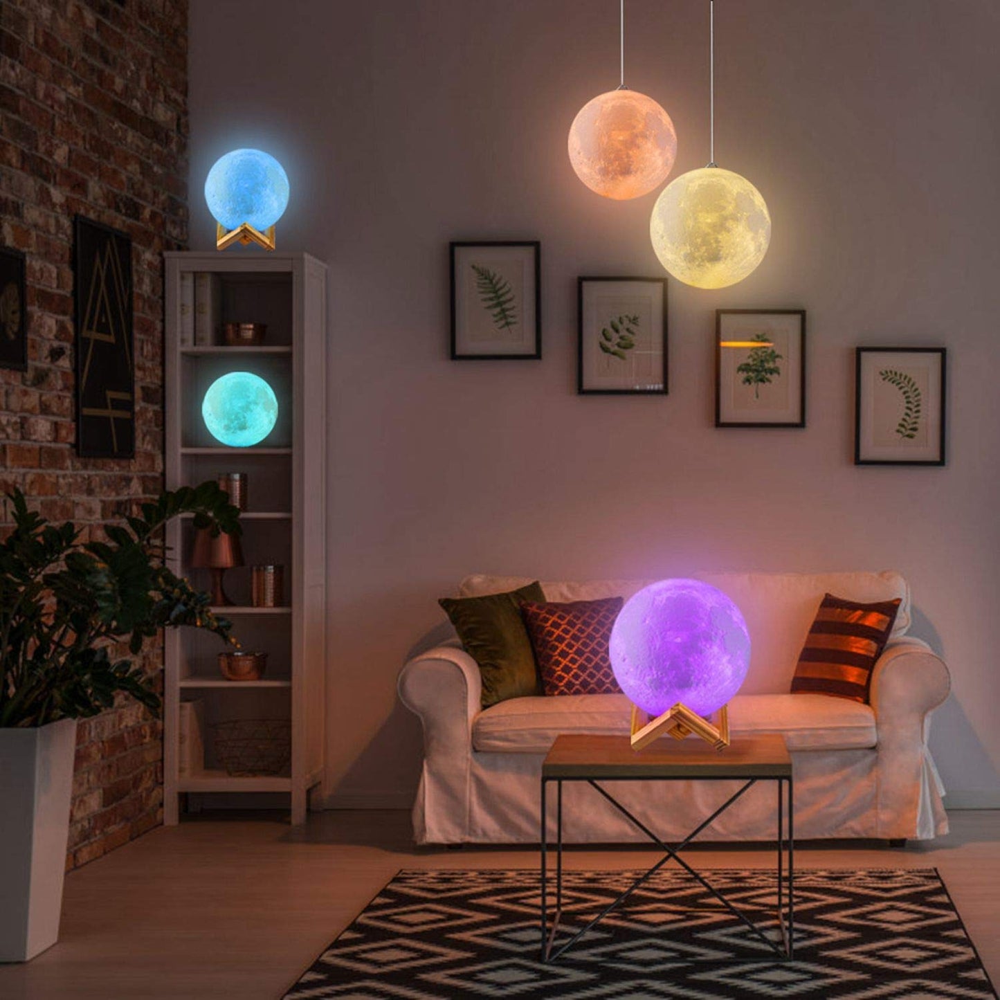 Moon lamp 7 Multi Colors Changing Touch Sensor for Adult and Kids