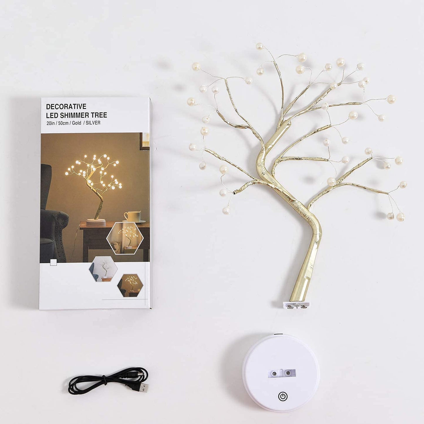 Tabletop Bonsai Tree Light Touch Switch DIY Artificial Light Tree Lamp Decoration