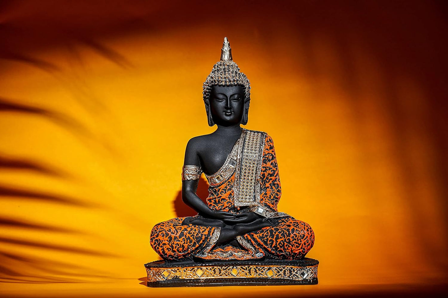 Polyresin Sitting Buddha Idol Statue for Home Decor Gift